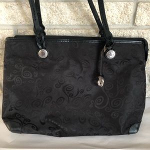 SOLD!!! Brighton Black Fabric & Leather Bag